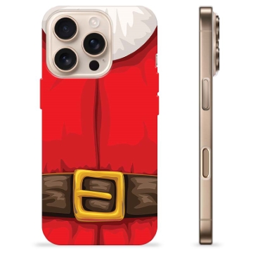 Coque iPhone 16 Pro en TPU - Costume de Père Noël