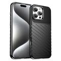 Coque iPhone 16 Pro en TPU - Série Thunder - Noire