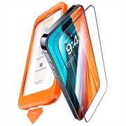 Protection d'écran iPhone 16 Pro Torras GlassGo avec outil de dépoussiérage automatique - Clair