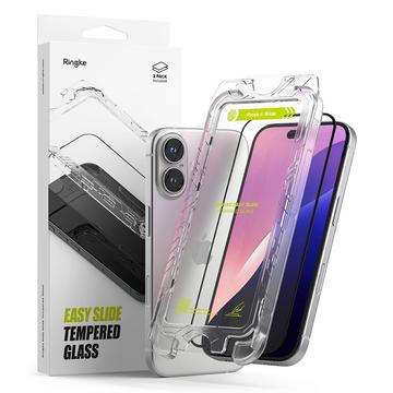 Protection d\'écran iPhone 16 en verre trempé Ringke Easy Slide - 2 Pcs.