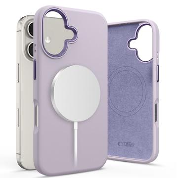 Coque iPhone 16 Tech-Protect Silicone Pure - Compatible MagSafe - Mauve