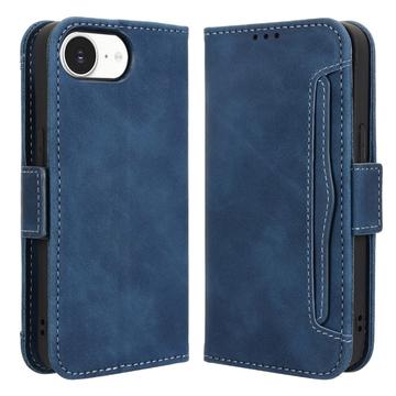 Étui portefeuille iPhone 16e Porte-Cartes - Bleu