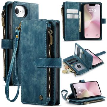 Étui Portefeuille iPhone 16e Multifonctionnel Caseme C30 - Bleu