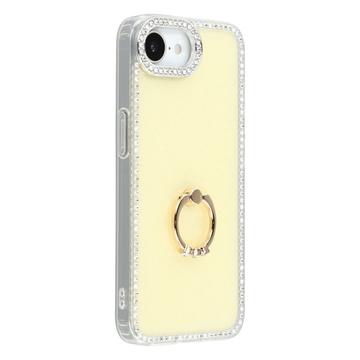 Coque Hybride iPhone 16e CrystalGlow avec support à anneau