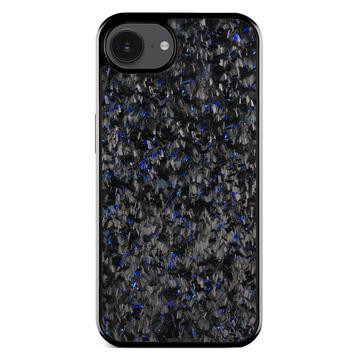 Coque hybride iPhone 16e Texture forgée - Bleue