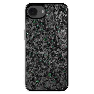 Coque hybride iPhone 16e Texture forgée - Verte