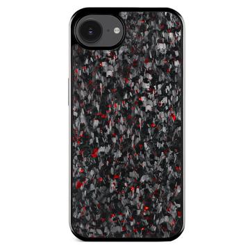 Coque hybride iPhone 16e Texture forgée - Rouge