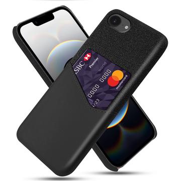 Coque iPhone 16e avec Porte-Cartes KSQ - Noire