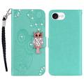 Etui hibou iPhone 16e avec strass