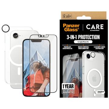 iPhone 16e PanzerGlass Care Flagship Ensemble 3-en-1 - Clair