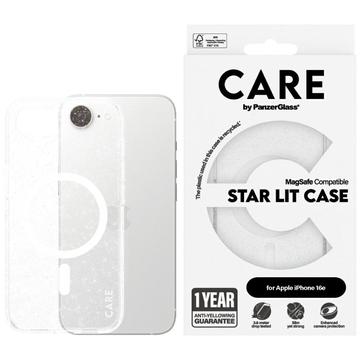 Coque iPhone 16e PanzerGlass Care Star Lit - Compatible MagSafe - Blanc