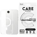 Coque iPhone 16e PanzerGlass Care Urban Combat - Compatible MagSafe - Blanche