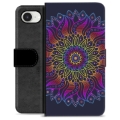 Étui Portefeuille Premium iPhone 16e - Mandala Coloré