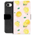 Étui Portefeuille Premium iPhone 16e - Motif Citron