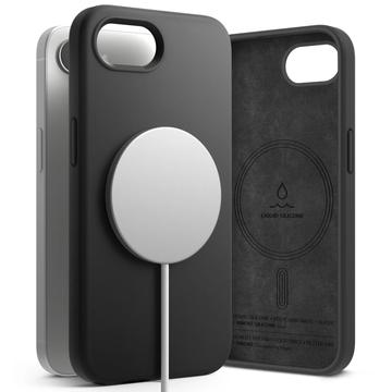 Coque MagSafe iPhone 16e en Silicone Liquide Ringke - Noire