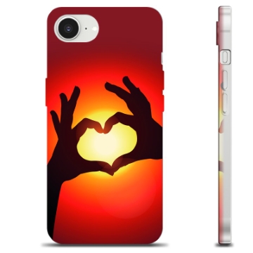 Coque iPhone 16e en TPU - Silhouette de Coeur