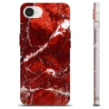 Coque iPhone 16e en TPU - Marbre Rouge