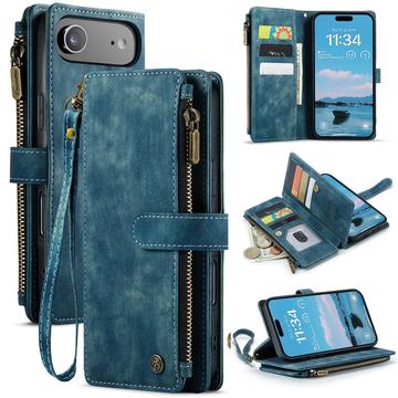 Étui Portefeuille iPhone Air Multifonctionnel Caseme C30 - Bleu