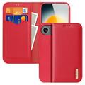 Etui Portefeuille iPhone Air en Cuir Dux Ducis Hivo - Rouge