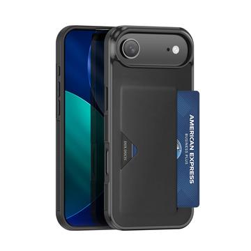 Coque iPhone Air Dux Ducis Pocard avec porte-cartes - Noire