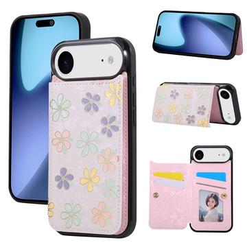 Étui à imprimé floral iPhone Air avec porte-cartes RFID