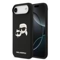 Coque en silicone liquide iPhone Air Karl Lagerfeld Double Heads