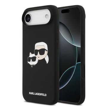 Coque en silicone liquide iPhone Air Karl Lagerfeld Double Heads