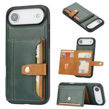 Étui iPhone Air avec Portefeuille - Retro Style - Vert