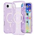 Coque Hybride iPhone Air - Série Stylish Glitter - Compatible avec MagSafe - Violete