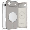 Coque iPhone Air en silicone liquide Tech-Protect - Compatible MagSafe - Gris pierre
