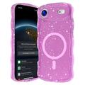 Coque MagSafe iPhone Air Wave-Edge Laser Glitter