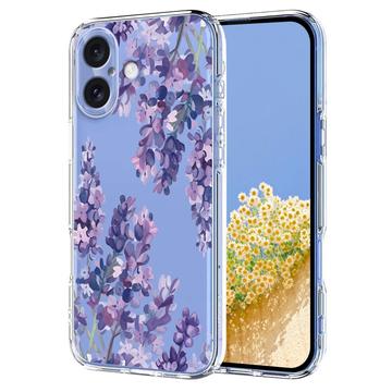 Coque iPhone 17 en TPU à motif floral - Glycine