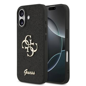 Coque iPhone 17 Guess Fixed Glitter 4G Metal Logo