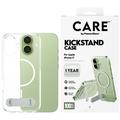 Coque iPhone 17 PanzerGlass Care Kickstand - Compatible MagSafe - Transparente