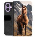 Étui Portefeuille Premium iPhone 17 - Cheval