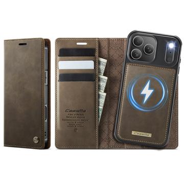 Étui 2-en-1 détachable  iPhone 17 Pro Caseme C49 - Compatible MagSafe, RFID - Café