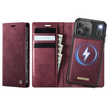 Étui 2-en-1 détachable iPhone 17 Pro Caseme C49 - Compatible MagSafe, RFID - Rouge