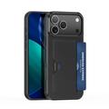 Coque iPhone 17 Pro Dux Ducis Pocard avec porte-cartes - Noire