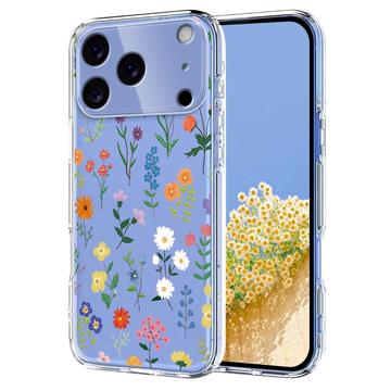 Coque iPhone 17 Pro en TPU à motif floral - Marguerites