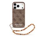 iPhone 17 Pro Guess 4G Strap Limited Edition Case - Compatible MagSafe - Marron