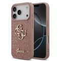 Coque iPhone 17 Pro Guess Fixed Glitter 4G Metal Logo