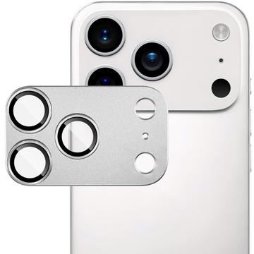 Protecteur d\'objectif d\'appareil photo iPhone 17 Pro Imak à couverture complète en métal et verre trempé - Argenté