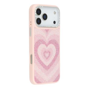 Coque hybride magnétique iPhone 17 Pro Jaucase avec motif de coeur - Rose