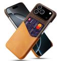 Coque iPhone 17 Pro avec Porte-Cartes KSQ - Orange