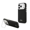 Coque pour support d'appareil photo iPhone 17 Pro Lacoste Iconic Petit Pique - Compatible MagSafe - Noire