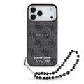 Coque iPhone 17 Pro Max Guess 4G Strap Limited Edition - Compatible MagSafe - Noir