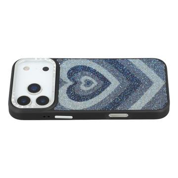 Coque hybride magnétique iPhone 17 Pro Max Jaucase avec motif de coeur - Noir