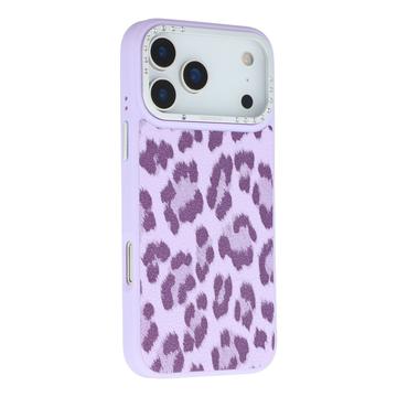 Coque hybride magnétique iPhone 17 Pro Max Jaucase Imprimé léopard - Violete