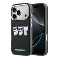 Coque iPhone 17 Pro Max Karl Lagerfeld IML Choupette Trio Watercolor - Compatible MagSafe - Noire