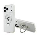 iPhone 17 Pro Max Karl Lagerfeld Ringstand Karl & Choupette Mag Case - Blanc